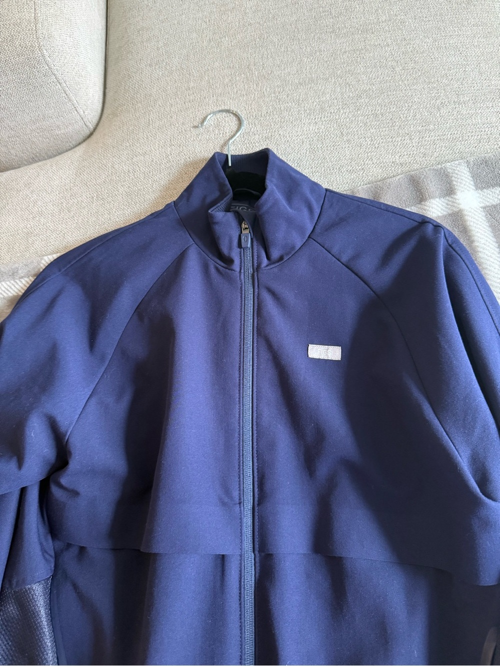 Figs Navy Full-Zip Jacket